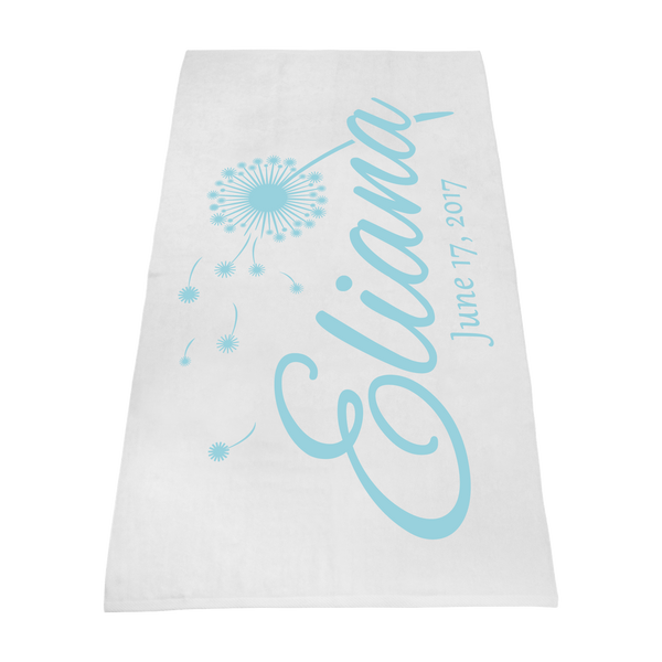 imprinted beach towels,  embroidered beach towels,  white beach towels, 