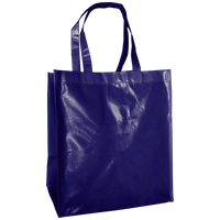 Navy Blue Laminated Big Storm Grocery Bag Thumb