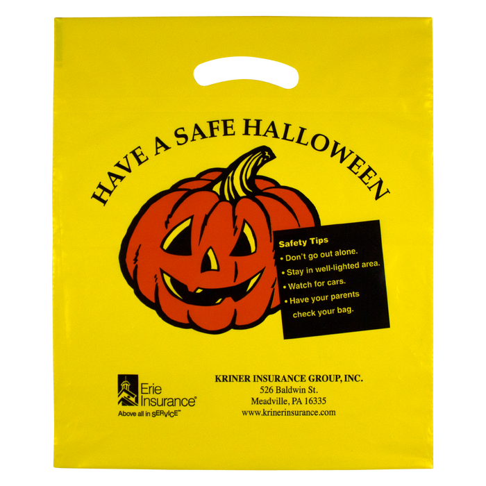 Yellow Yellow Pumpkin Halloween Bag