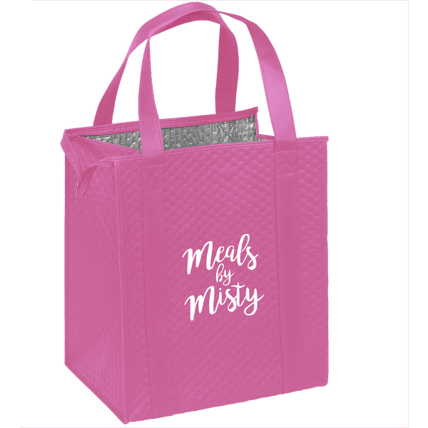 breast cancer awareness bags,  insulated totes, 
