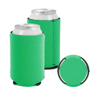 Lime Green Premium Collapsible Neoprene Koozie Thumb