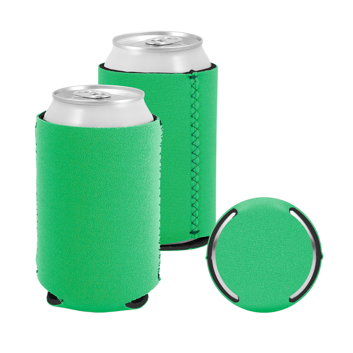 Lime Green Premium Collapsible Neoprene Koozie