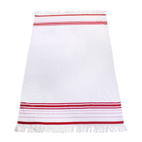 Red Windsor Fringed Beach Towel Thumb