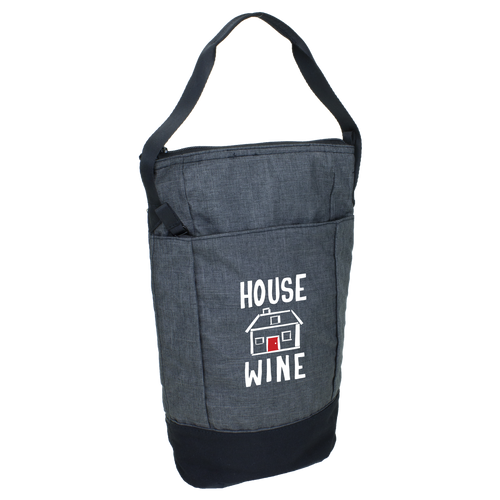 insulated wine bottle tote bag