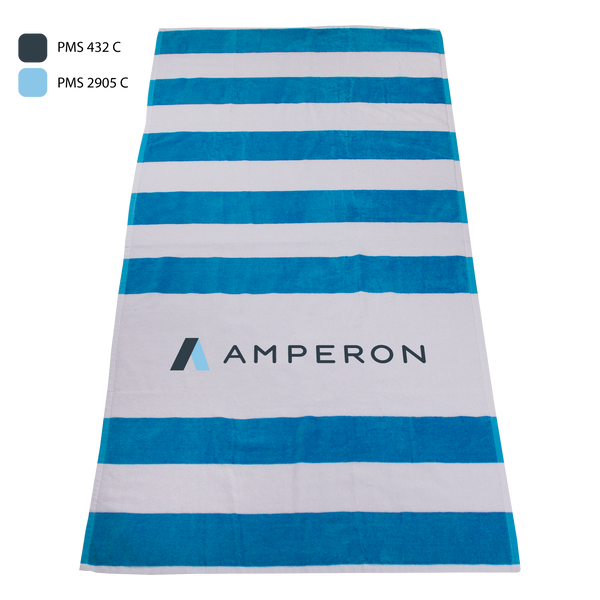 striped beach towels,  best selling towels,  silkscreen imprint, 