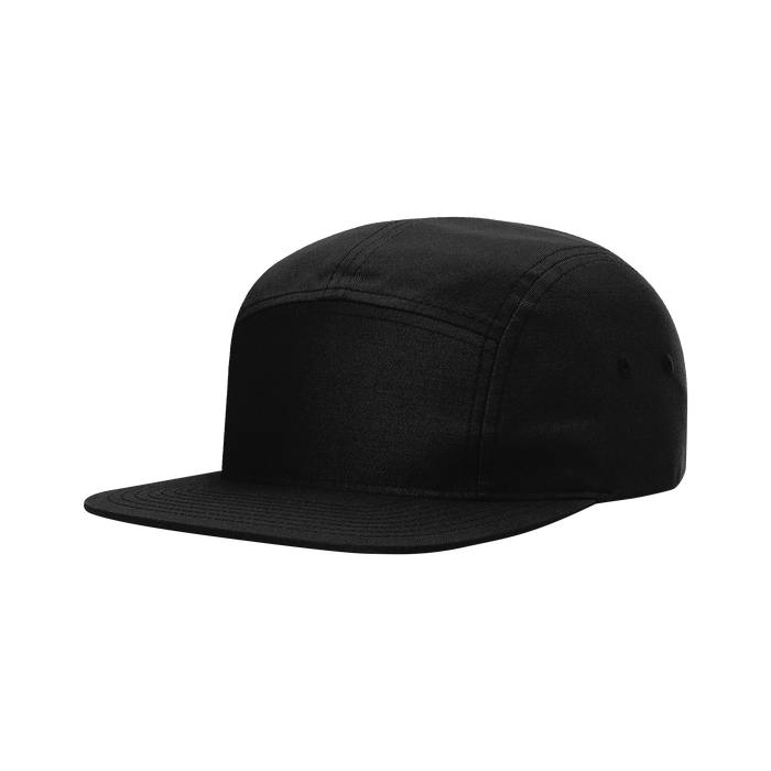 Black 5-panel Cap