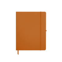 Orange Medium Soft Faux Leather Journal Thumb