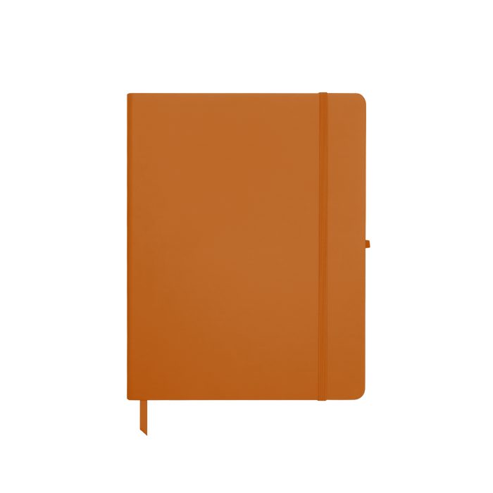 Orange Medium Soft Faux Leather Journal