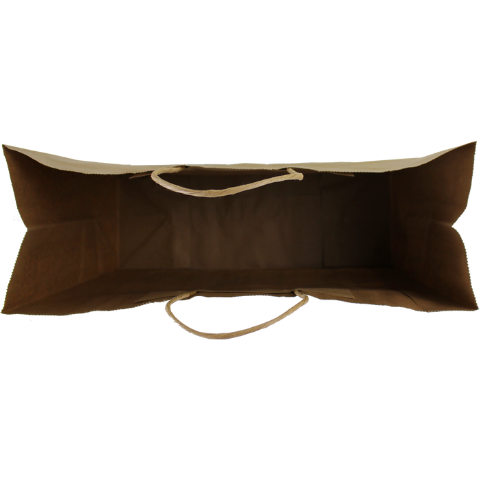  Extra Wide Kraft Paper Shopper Bag