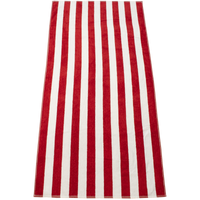 Red Latitude Plus Striped Beach Towel Thumb