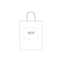  Extra Small White Paper Shopper Bag Thumb