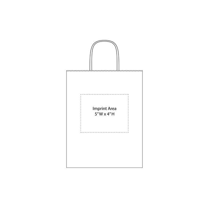  Extra Small White Paper Shopper Bag