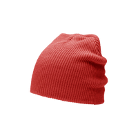 Red Slouch Knit Beanie Thumb