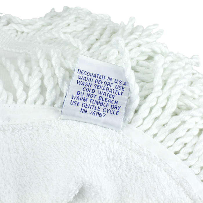  Fringed White Round Beach Towel