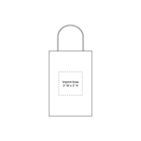  Mini White Paper Shopper Bag Thumb