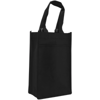 Black 2 Bottle Wine Tote Thumb