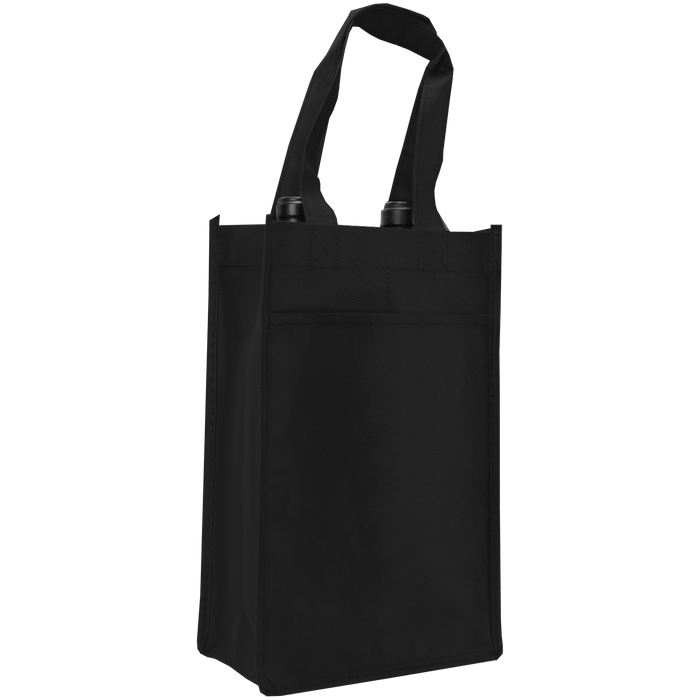 Black 2 Bottle Wine Tote