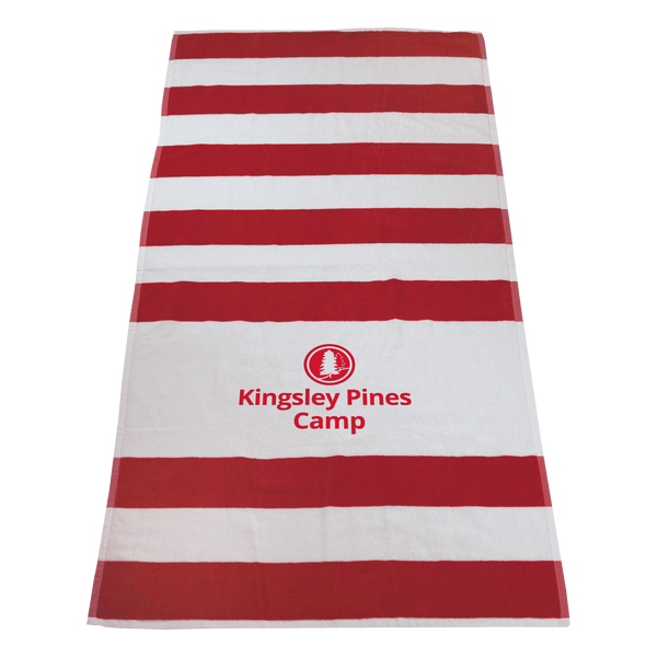 striped beach towels,  silkscreen imprint,  best selling towels, 