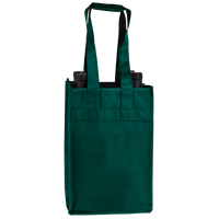 Hunter Green 4 Bottle Wine Tote Thumb