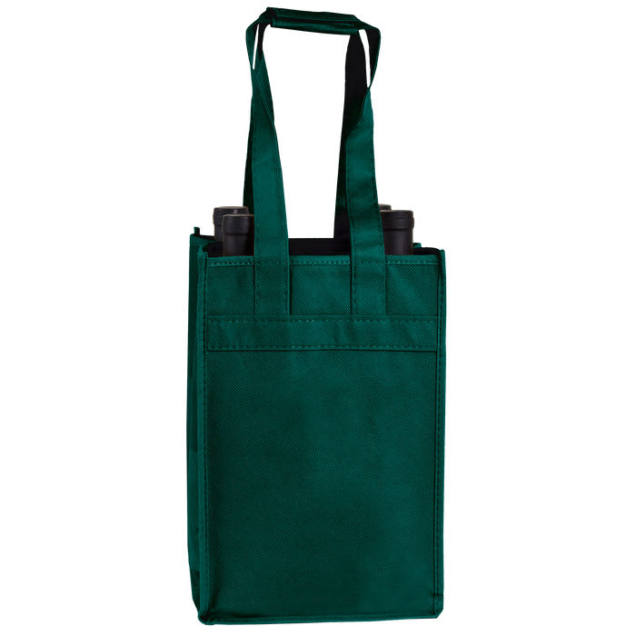 Hunter Green 4 Bottle Wine Tote