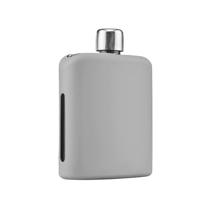 Gray Glass Flask with Silicon Sleeve