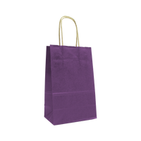 Purple Mini Kraft Color Paper Shopper Bag Thumb