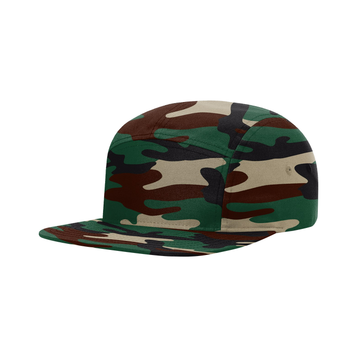 Green Camo 5-panel Cap
