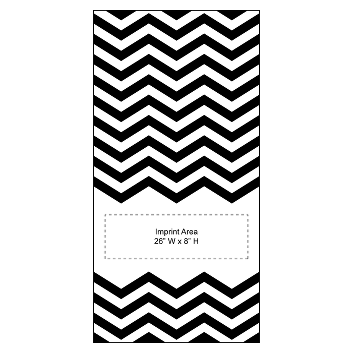  Horizon Chevron Striped Beach Towel