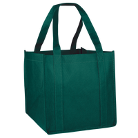 Hunter Green Cube Grocery Tote Thumb