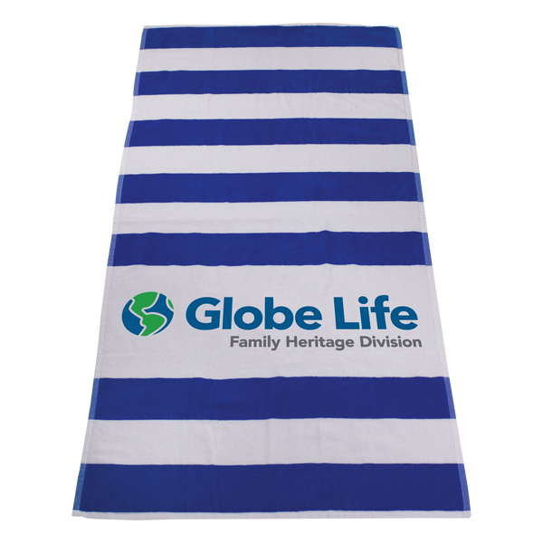 imprinted beach towels,  striped beach towels, 