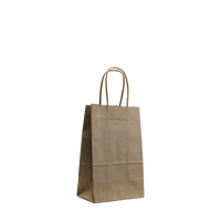 Natural Mini Kraft Paper Shopper Bag Thumb