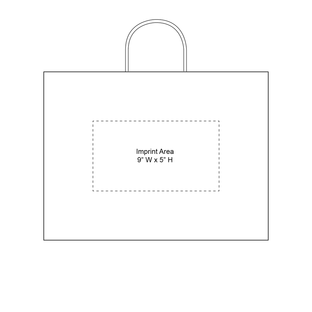 Dillard's / Extra Wide Kraft Paper Shopper Bag / Paper Bags