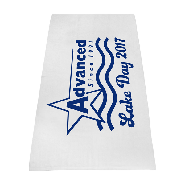 imprinted beach towels,  white beach towels, 