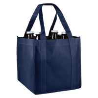 Navy Blue 4-Bottle Growler Tote Thumb