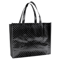 Metallic Black DISCONTINUED-Metallic Designer Laminated Tote Thumb