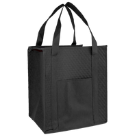 Black Insulated Tote with Pocket Thumb