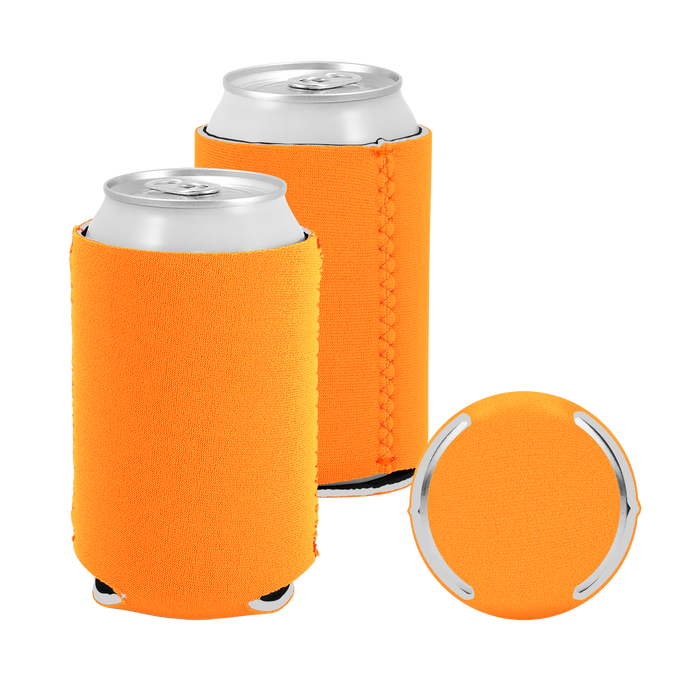 Orange Premium Collapsible Neoprene Koozie