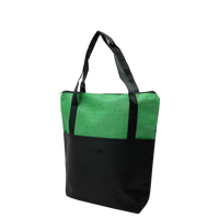 Green Voyage Zip Top Tote Bag Thumb