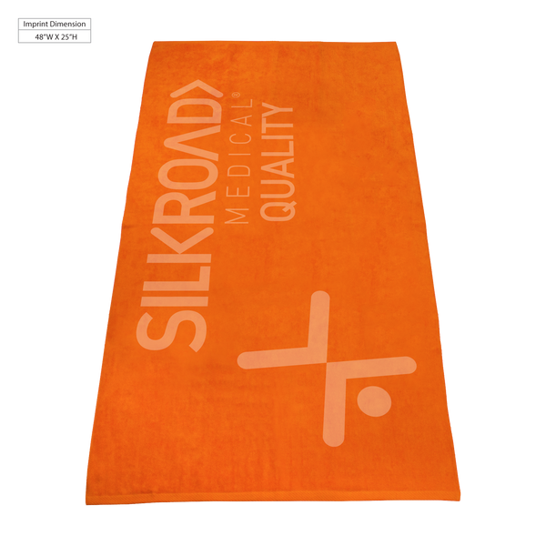 color beach towels,  best selling towels,  silkscreen imprint, 