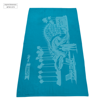 best selling towels,  color beach towels,  silkscreen imprint, 