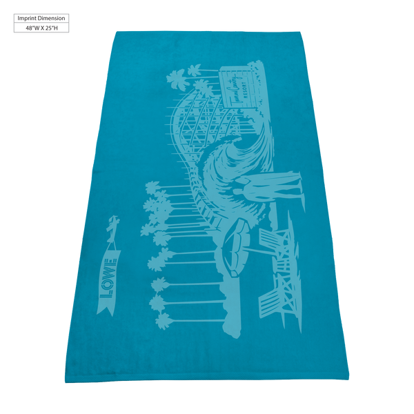 best selling towels,  color beach towels,  silkscreen imprint, 