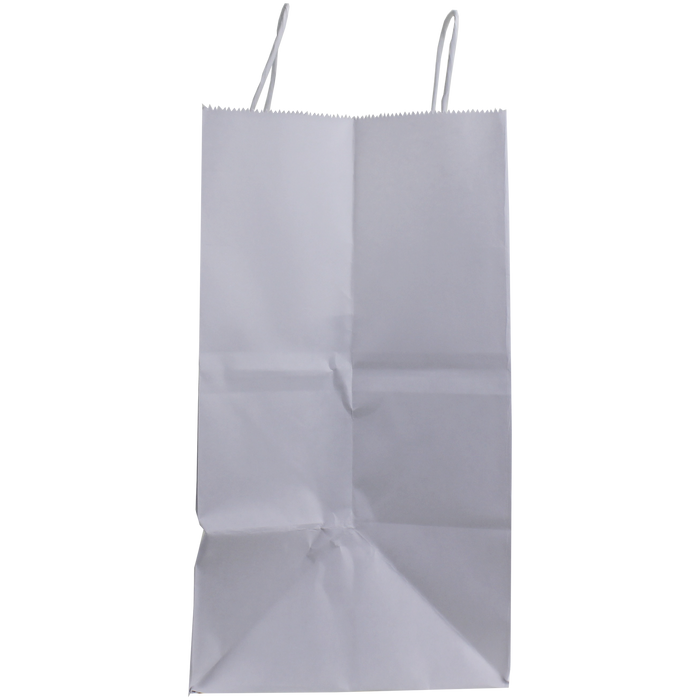  Medium White Paper Shopper Bag