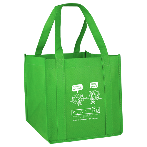 Planted   Cube Grocery Tote   Reusable Grocery Bags