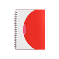 Red Crescent Spiral Notebook Thumb