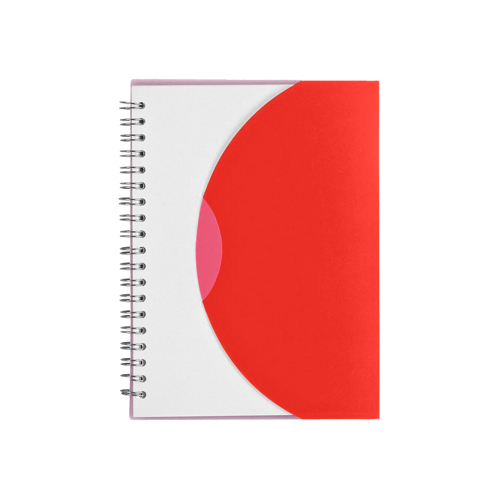 Red Crescent Spiral Notebook
