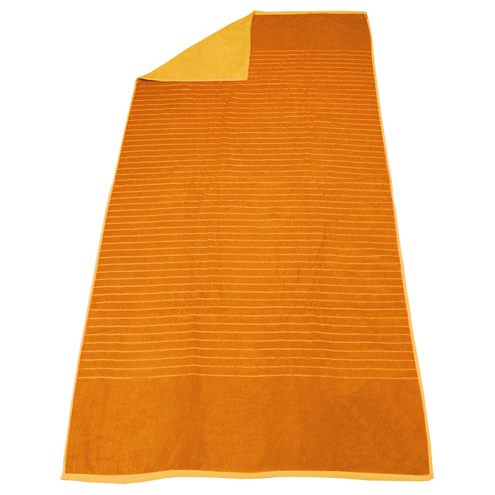 Orange Bayside Reversible Stripe Beach Towel