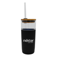  Discontinued Glass Tumbler with Straw Thumb