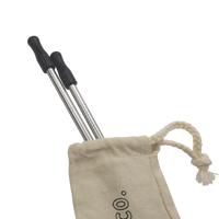  Reusable Stainless Straw Kit with Pouch Thumb