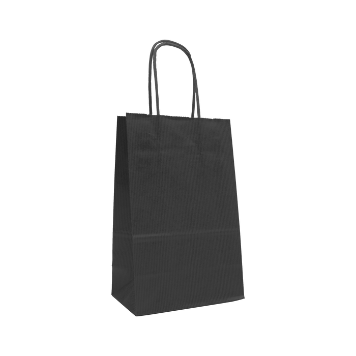 Black Mini Kraft Color Paper Shopper Bag