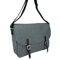 Heather Grey The Traveler Laptop Messenger Thumb